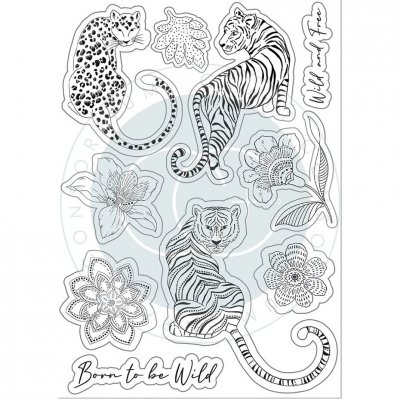 Enchanted Jungle Clear Stamps - Stämpelset med djungeldjur från Craft Consortium