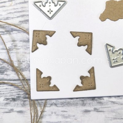 Photo corner die set from Gummiapan ca 13 x 13 mm