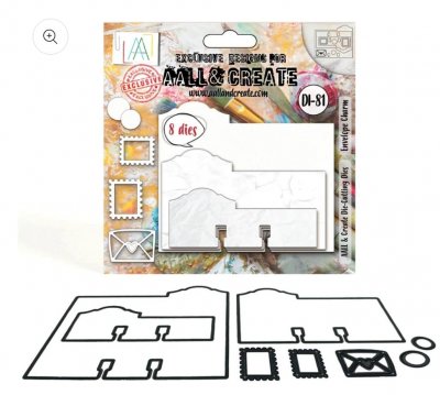 GARDEN CHIC die set ENVELOPE CHARM - Stansmallar från AALL & Create