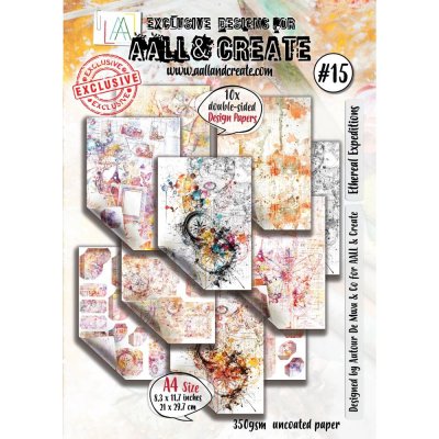 Ethereal Expeditions paper pack - Mönsterpapper från AALL & Create A4 350 gsm