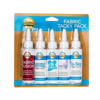 Fabric Tacky Pack 5x0.66 fl oz - Tyg lim från Aleene's