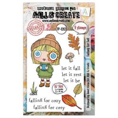 FALLING FOR FALL AUTUMN CLEAR STAMP SET - Stämpelset med hösttema från AALL & Create A7