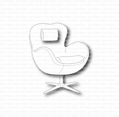 Armchair die set from Gummiapan ca 57x68 mm, 16,5x11,5 mm