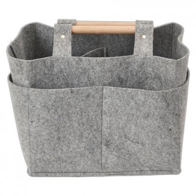 Felt Craft Carry Tote w/ Wooden Handles from Papermania 27x22x14 cm