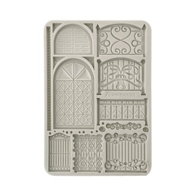 Fence & Door silicone mould from Stamperia A5