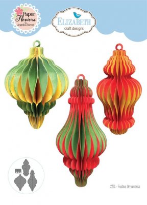 FESTIVE ORNAMENTS die set from Elizabeth craft designs