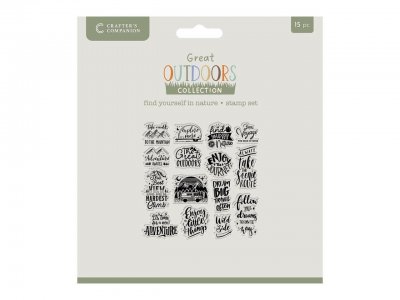 FIND YOURSELF IN NATURE clear stamp set - Stämpelset från Crafter's Companion