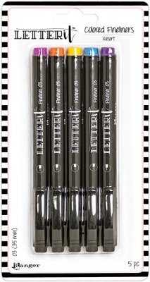 Fineliners Letter it resort pen set - 5 st pennor från Ranger ink
