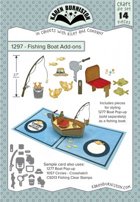 FISHING BOAT ADD-ONS die set from Karen Burniston