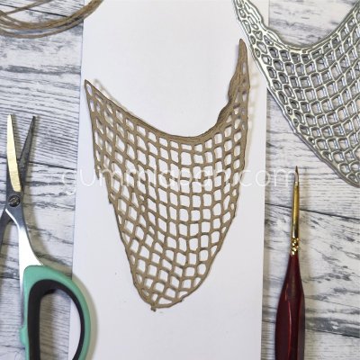 Fish net die from Gummiapan ca 65x108 mm