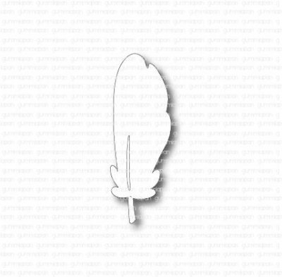 Fjäderstansmall från Gummiapan 2,3x6,4 cm