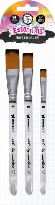FLAT Paint Brushes Set (3pcs) - Penslar från Art by Marlene Studio Light 12, 18, 20