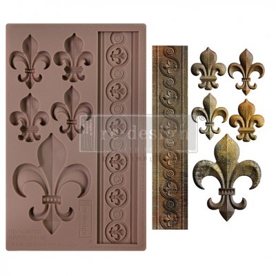 FLEUR DE LIS mould 5x8 - Gjutform med fransk lilja från Prima Marketing inc
