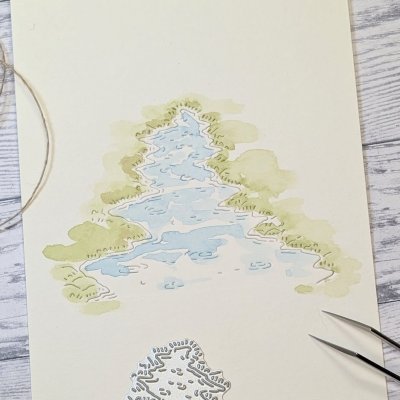 Flood water die FLOD from Gummiapan ca 76x55 mm