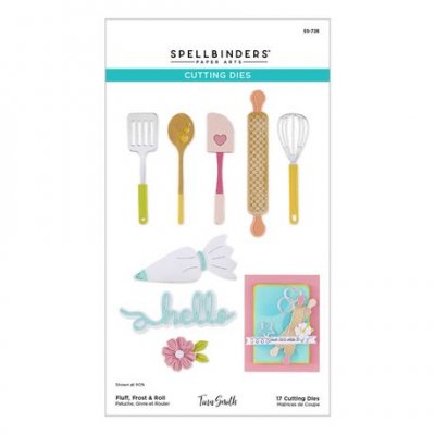 FLUFF FROST & ROLL MAKE IT & BAKE IT die set - Stansmallar med bakningstema från Spellbinders