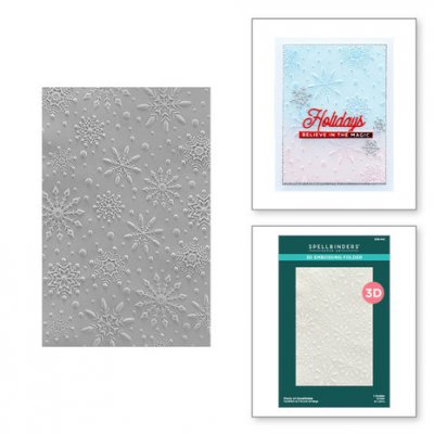 Flurry of Snowflakes 3D Embossing Folder from Spellbinders ca 14x21 cm
