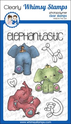 PRE-ORDER Elephantastic clear stamp set from Whimsy Stamps 10x15 cm