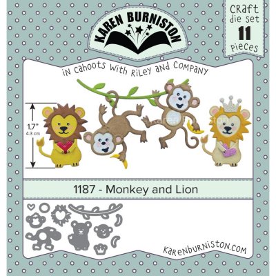 PRE-ORDER Monkey and lion die set from Karen Burniston