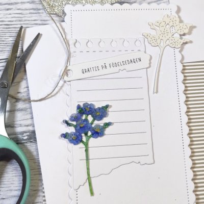 FÖRGÄTMIGEJblomstansmall från Gummiapan 2,7x4,7 cm