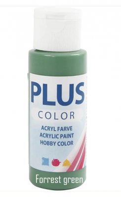 FORREST GREEN skogsgrön akrylfärg från Plus Color 60 ml