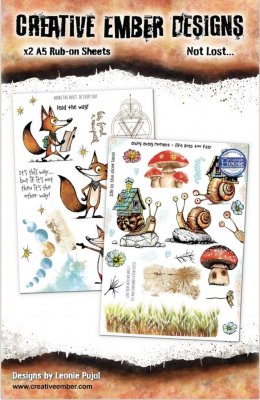 NOT LOST fox mushroom rub-ons from Leonie Pujol A5