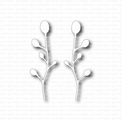 Fragilis (twigs die set) - Stansmallar från Gummiapan 1,9x5,6 cm