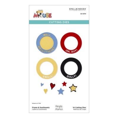 FRAME AND SENTIMENTS Mickey Mouse die set from Spellbinders