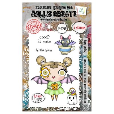 FRIGHT BITES HALLOWEEN clear stamp set - Stämpelset från AALL & Create A7