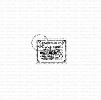 Frimärkestämpel rektangulär från Gummiapan 3,7x3,2 cm