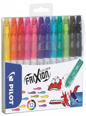 Frixion colors 0,7 - 12 st färgglada bläckpennor som du kan sudda med från Pilot