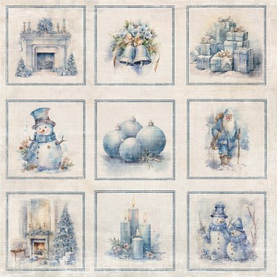 FROZEN COLLECTION Winter Christmas klippark från Reprint 30x30 cm