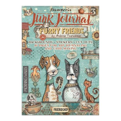 FURRY FRIENDS junk journal from Stamperia
