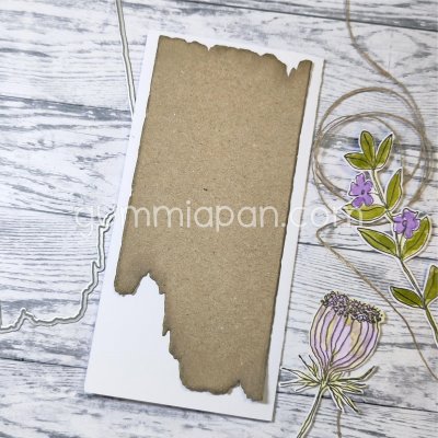 Old slimline torn paper die from Gummiapan ca 65 x 140 mm