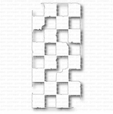 Checkerboard slimline die from Gummiapan 6,5x14 cm