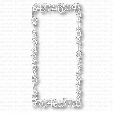 SIFFROR ga slimlineramstansmall från Gummiapan 6,7x14 cm