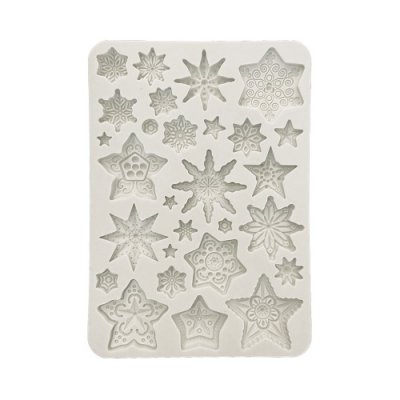 GEAR UP FOR CHRISTMAS MOULD Snowflakes from Stamperia A5