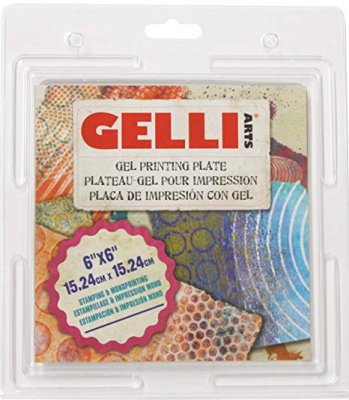 Gelli arts SQUARE gel printing plate 6*6 - Geléplatta att göra avtryck med från Gelli Arts 15*15 cm