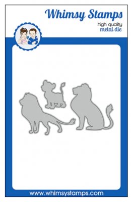 Generations of lions die set from Whimsy Stamps