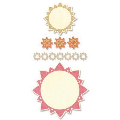 GEO FRAMES AND BORDERS die set - Stansmallar från Lisa Jones Sizzix