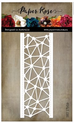 FÖRBESTÄLLNING - Geometric border die - Stansmall med grafiskt mönster från Paper Rose 15x4,8 cm