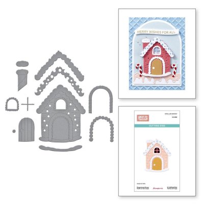GINGERBREAD HOUSE die set - Pepparkakshusstansmallar från Spellbinders