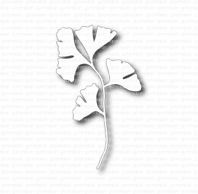 Ginkgo 253 (leaf die) from Gummiapan 4,6x7,8 cm