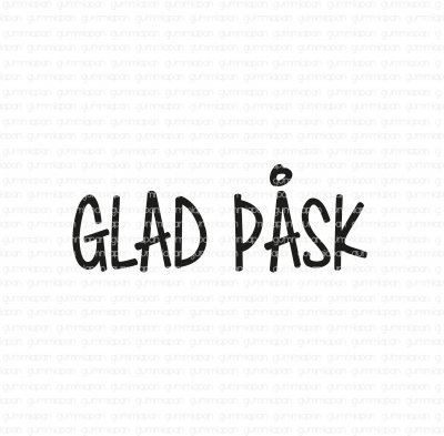 Glad påsk 111 - Textstämpel från Gummiapan 1,3x0,5 cm