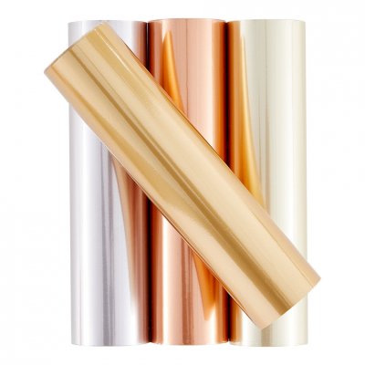 Glimmer Hot Foil Satin Metallics Variety Pack (4 rolls) from Spellbinders ca 12 cm x4,5 m