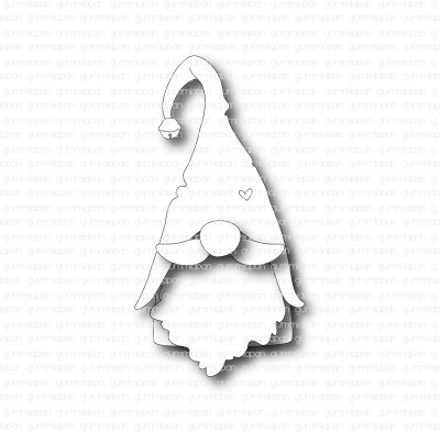 Gnome die - Stansmall med en tomte / vätte från Gumimapan 4,9*8 cm