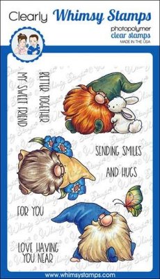 PRE-ORDER Gnome think spring clear stamp set from Whimsy Stamps 10x15 cm
