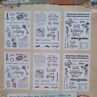 Write Your Story nr.02 RUB ON sticker set from Studio Light A5