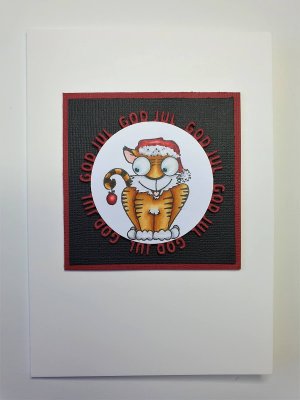 God jul cirkel - Rund stansmall med ord från Gummiapan Ca Ø 60 mm