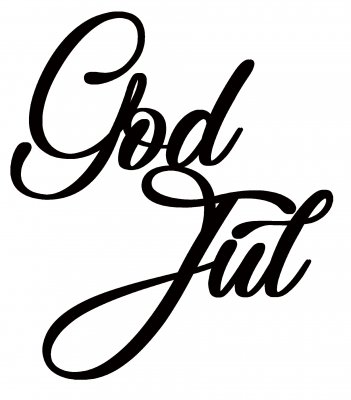 GOD JUL-stansmall från Reprint 8,2x9,3 cm
