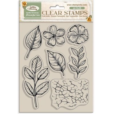 GOLDEN HARMONY clear stamp set from Stamperia 14x18 cm